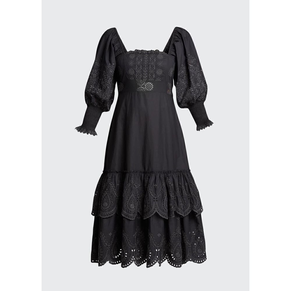 Love Shack Fancy Toulon Dress black US4 - Picture 5 of 11